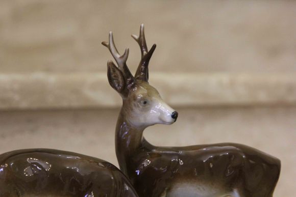 Антикварная статуэтка Олени. Германия. 1950 г