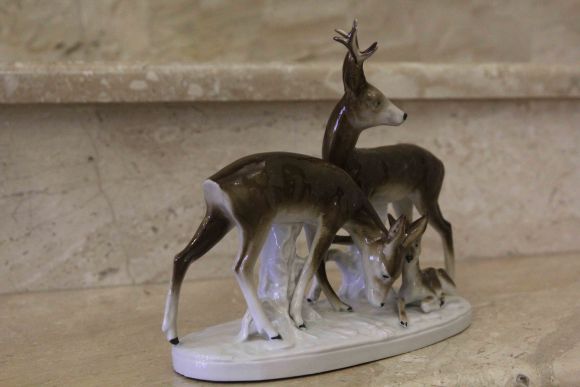 Антикварная статуэтка Олени. Германия. 1950 г