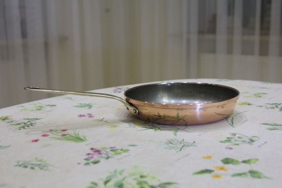 Медная винтажная сковородочка