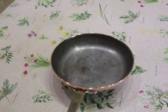 Медная винтажная сковородочка