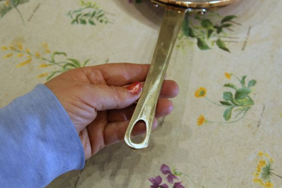 Медная винтажная сковородочка