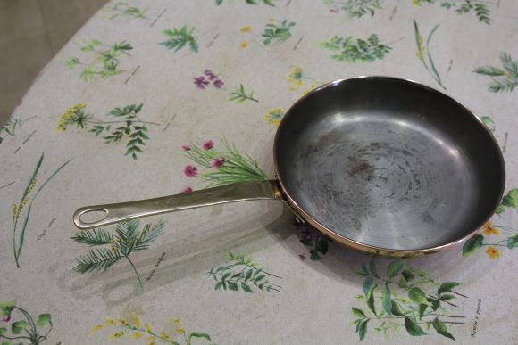 Медная винтажная сковородочка