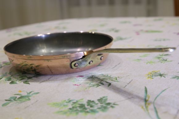 Медная винтажная сковородочка