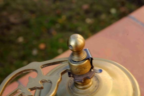 Винтажная кофемолка из латуни. Европа. Начало 20 века