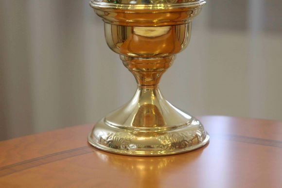 Роскошная антикварная керосиновая лампа. Европа. Начало 20 века