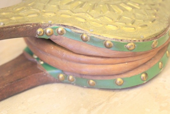 Древняя воздуходувка меха для камина. Европа. Конец 19 века