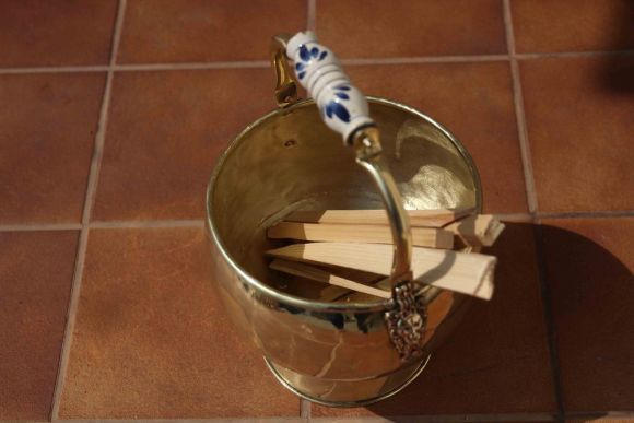 Ведро для щепок - зольник. Полированный. Идеальное состояние