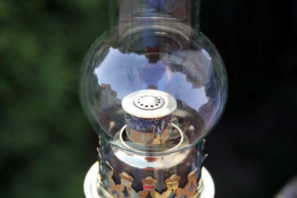 Симпатичная, антикварная пара керосиновых ламп. Европа. Начало 20 века