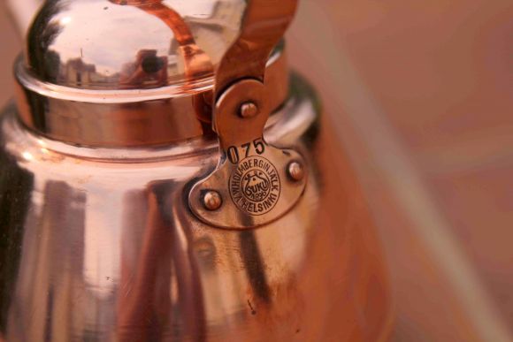 ​Медный финский чайник фирмы SUKU\1896\V.W.HOLBERGINJ'A'L'K