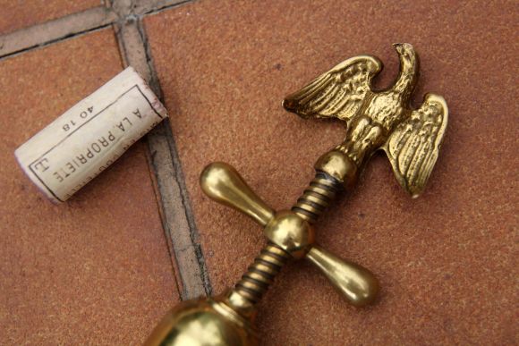 Латунный винтажный штопор с орлом