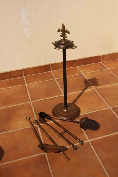 Каминный медный набор в патине