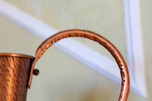 Большой антикварный кувшин из меди. Европа. Начало 20 века