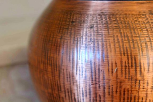 Большой антикварный кувшин из меди. Европа. Начало 20 века