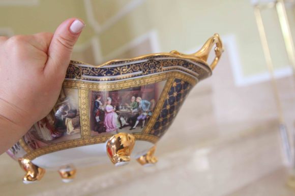 Роскошная французская ваза- фруктовница.