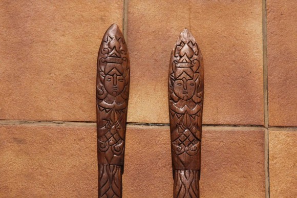 Настенное панно ложка-вилка.  оберег для дома. Массив дерева