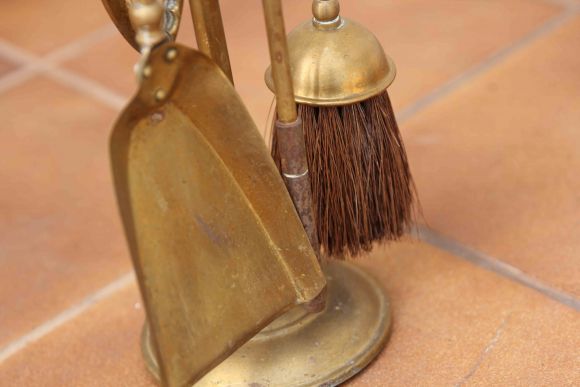 Латунный каминный набор морской тематики