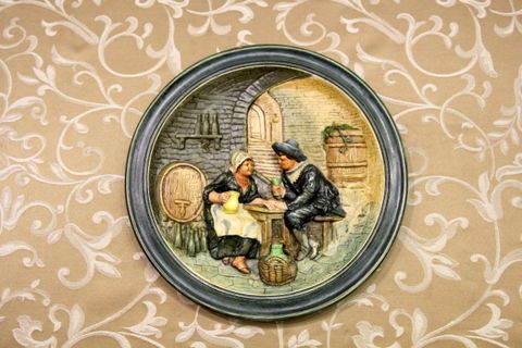 Винтажные немецкие настенные тарелки