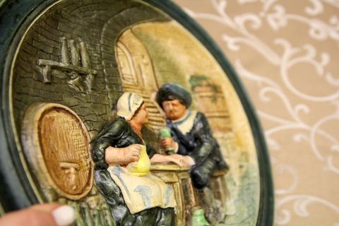 Винтажные немецкие настенные тарелки