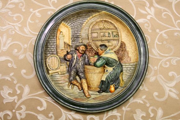 Винтажные немецкие настенные тарелки