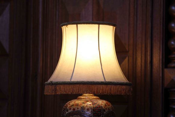  Старинная японская лампа ручной работы