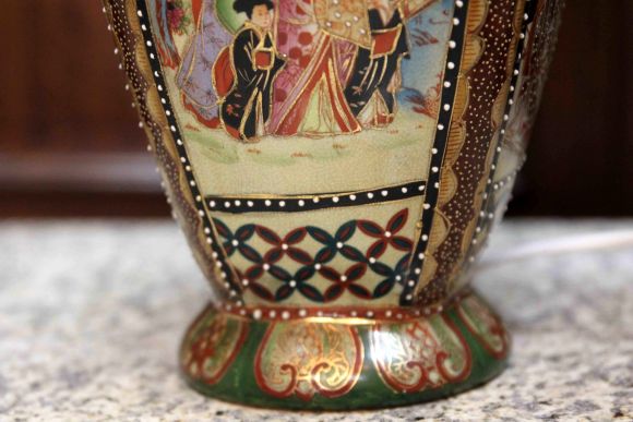  Старинная японская лампа ручной работы