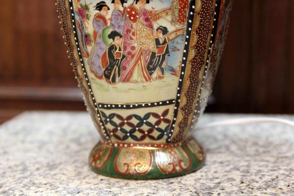  Старинная японская лампа ручной работы