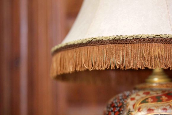  Старинная японская лампа ручной работы