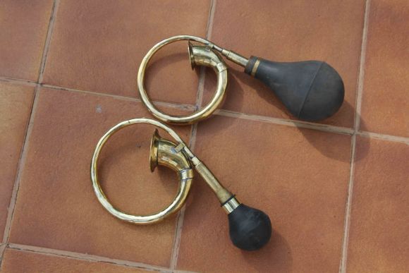 Антикварный клаксон для автомобиля. Европа. Начало 20 века