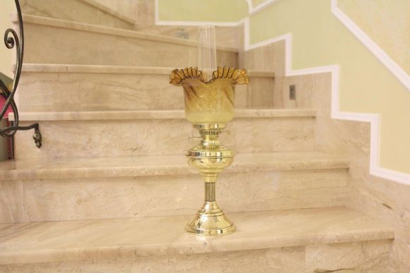 Роскошная керосиновая лампа. Европа. Начало 20 века