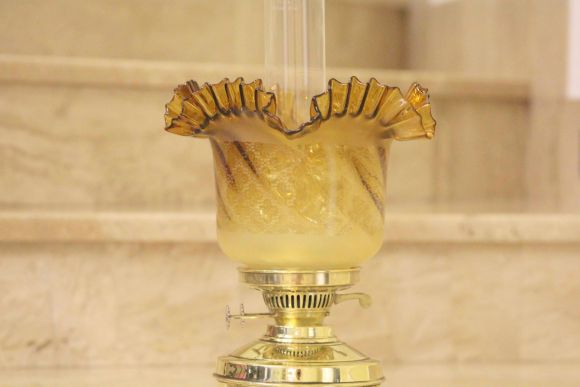 Роскошная керосиновая лампа. Европа. Начало 20 века