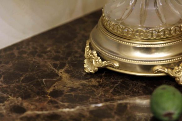 Роскошные весы. Латунь.Хрусталь. Европа. Середина ХХ века