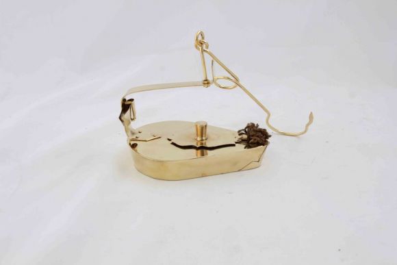 Необычная  керосиновая лампа без стекол. Европа.Начало 20 века