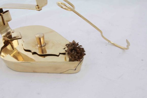 Необычная  керосиновая лампа без стекол. Европа.Начало 20 века