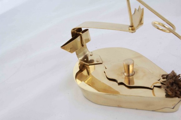 Необычная  керосиновая лампа без стекол. Европа.Начало 20 века