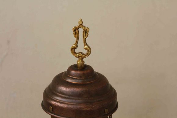 Красивый антикварный каминный набор. Медь в Патине