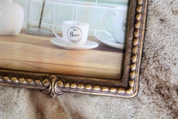 Прямоугольная винтажная рамка из металла