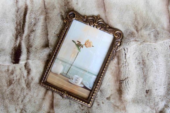 Прямоугольная винтажная рамка из металла