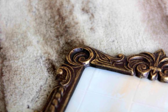 Прямоугольная винтажная рамка из металла