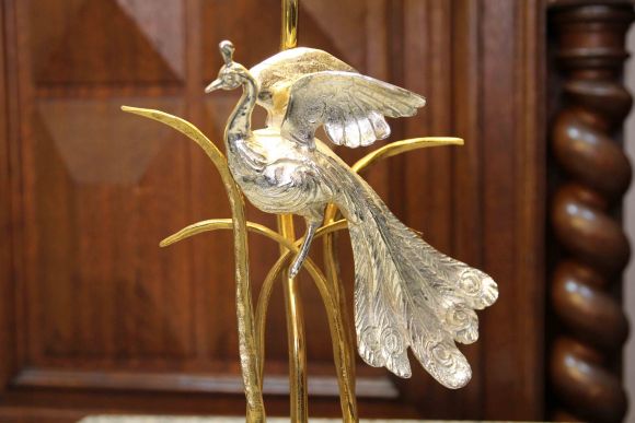 Винтажная настольная лампа Жар-птица