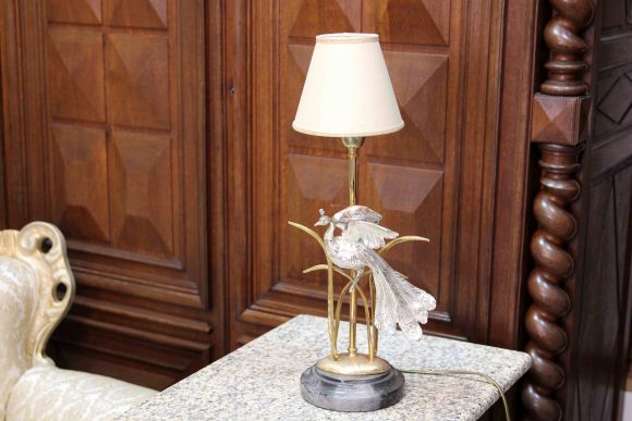 Винтажная настольная лампа Жар-птица