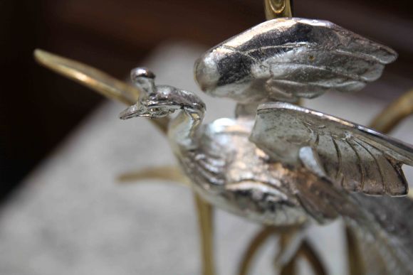 Винтажная настольная лампа Жар-птица