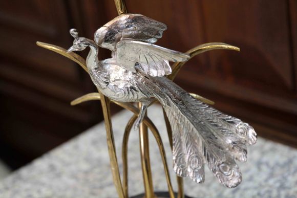 Винтажная настольная лампа Жар-птица