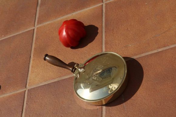 Старинная емкость для сбора крошек со стола. Италия. Начало 20 века