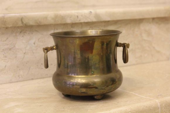 Интересное антикварное кашпо с ручками. Европа. Начало 20 века