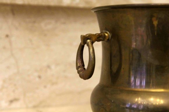 Интересное антикварное кашпо с ручками. Европа. Начало 20 века