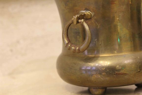 Интересное антикварное кашпо с ручками. Европа. Начало 20 века