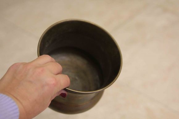 Интересное антикварное кашпо с ручками. Европа. Начало 20 века