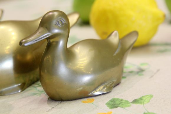 Уточки из латуни на счастье