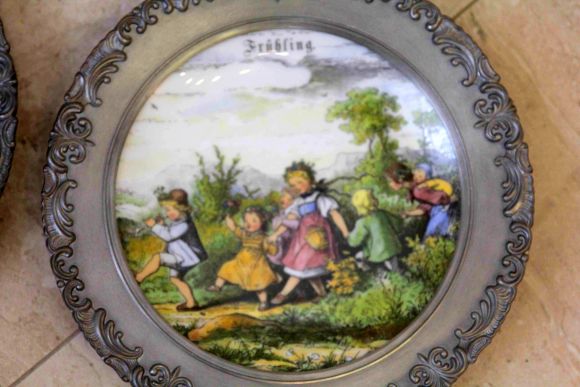 Набор ​коллекционных, винтажных, тарелок серии  "Времена года"