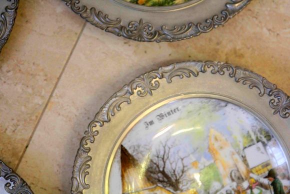 Набор ​коллекционных, винтажных, тарелок серии  "Времена года"